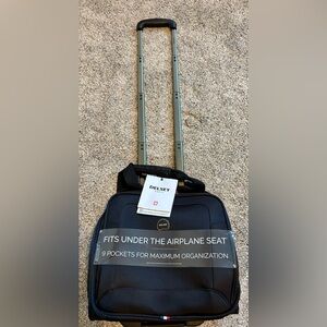 Delsey Paris Black Under seater Suitcase NWT